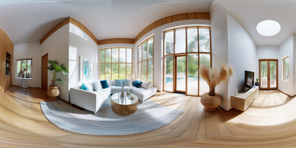 Shot for panoramic composition of living room
